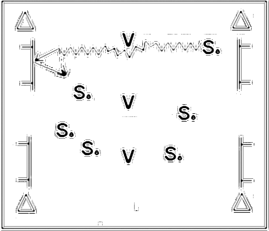 Diagramm zur Übung: Doppelpass — Abwehrverhalten, D-Jugend