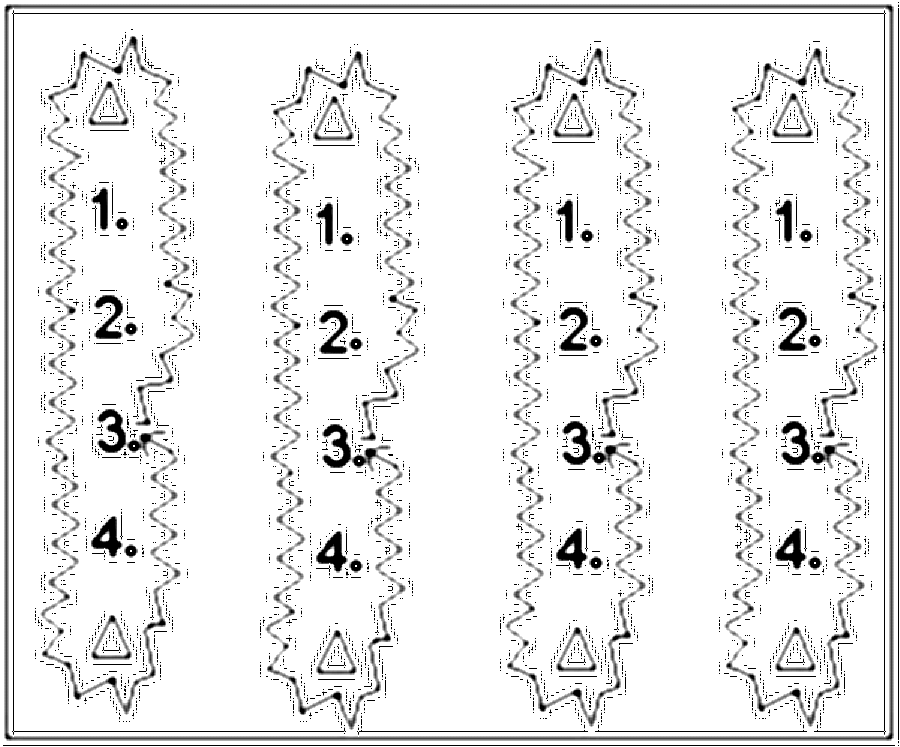 Diagramm zur Übung: Dribbling mit Hütchen in Gruppen — Erwärmungsspiele