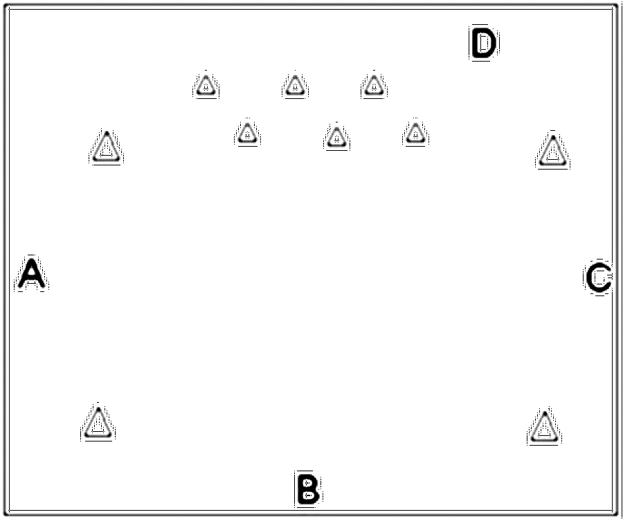 Diagramm zur Übung: Slalomdribbling — Kondition, Profibereich