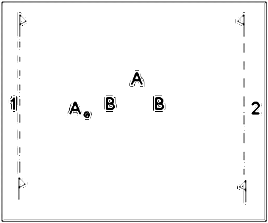 Diagramm zur Übung: Dribbling in Gruppen — Konterspiel, A-Jugend