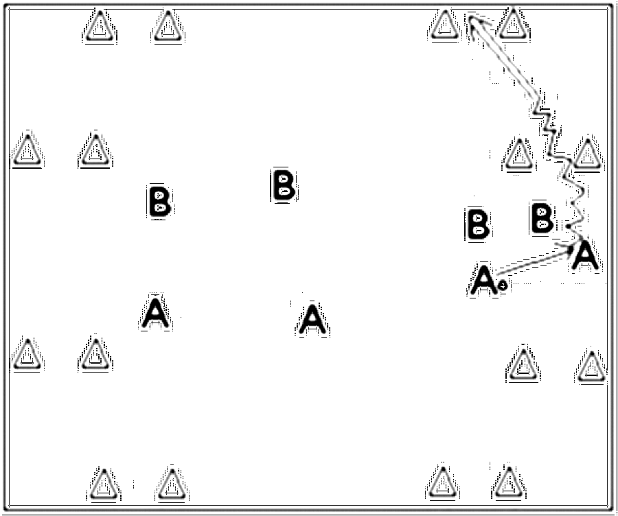 Diagramm zur Übung: Auf jedem Flügel steht ein weiteres Hütchentor