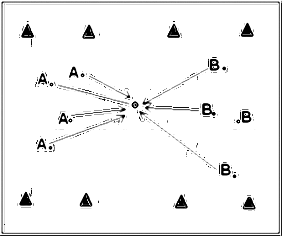 Diagramm zur Übung: Die beiden Mannschaften stellen sich mit der Hälfte