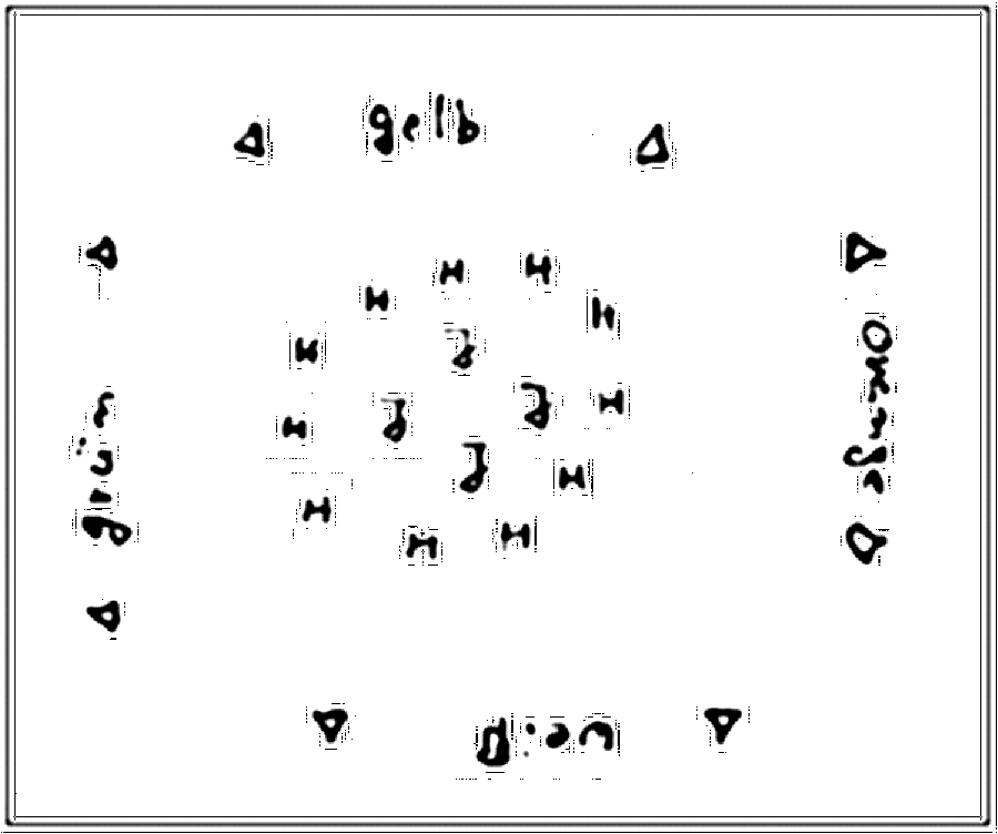 Diagramm zur Übung: Hütchen im Kreis — Erwärmungsspiele, E-Jugend
