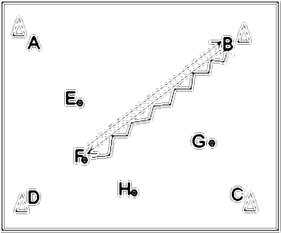 Diagramm zur Übung: Die anderen Spieler dribbeln den Ball im Raum (Nr.…