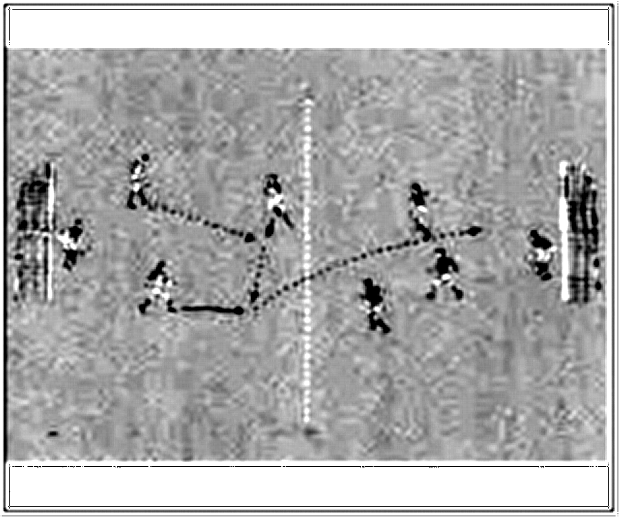 Diagramm zur Übung: Jede Mannschaft besetzt eine Spielfeldhälfte und…