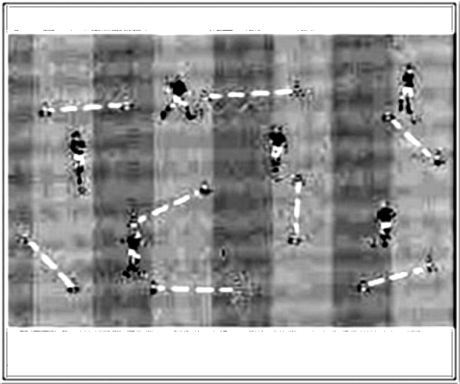 Diagramm zur Übung: Dribbling mit Hütchen — Aufwärmen, D-Jugend