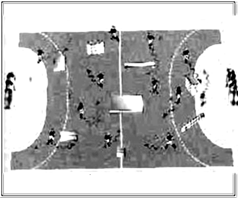 Diagramm zur Übung: Die Geräte werden in der Halle frei verteilt