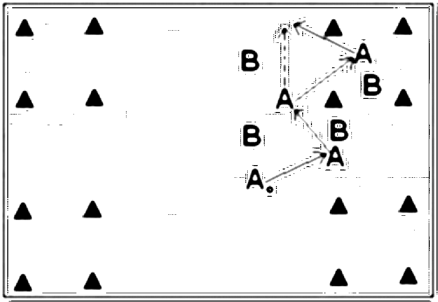 Diagramm zur Übung: Dehnen mit Tor — Aufwärmen, Profibereich (Nr. 2417)