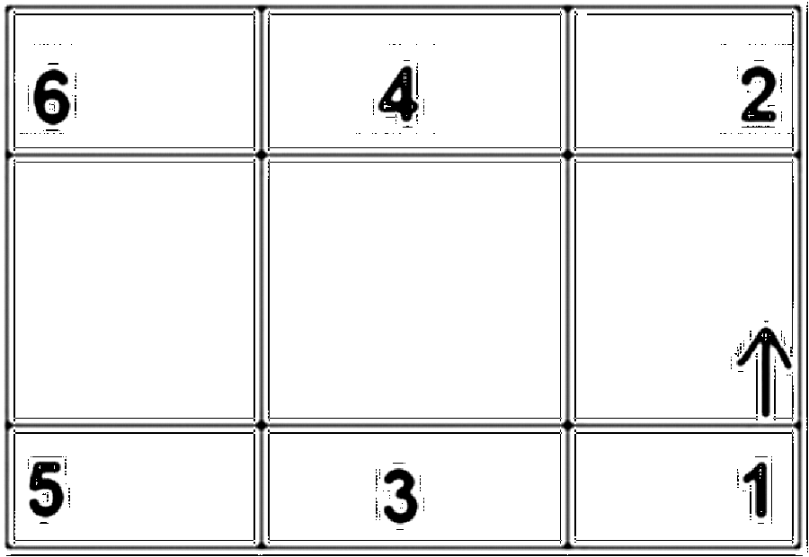 Diagramm zur Übung: A: 1 zu 2 Tempo; 2 zu 3 locker; usw