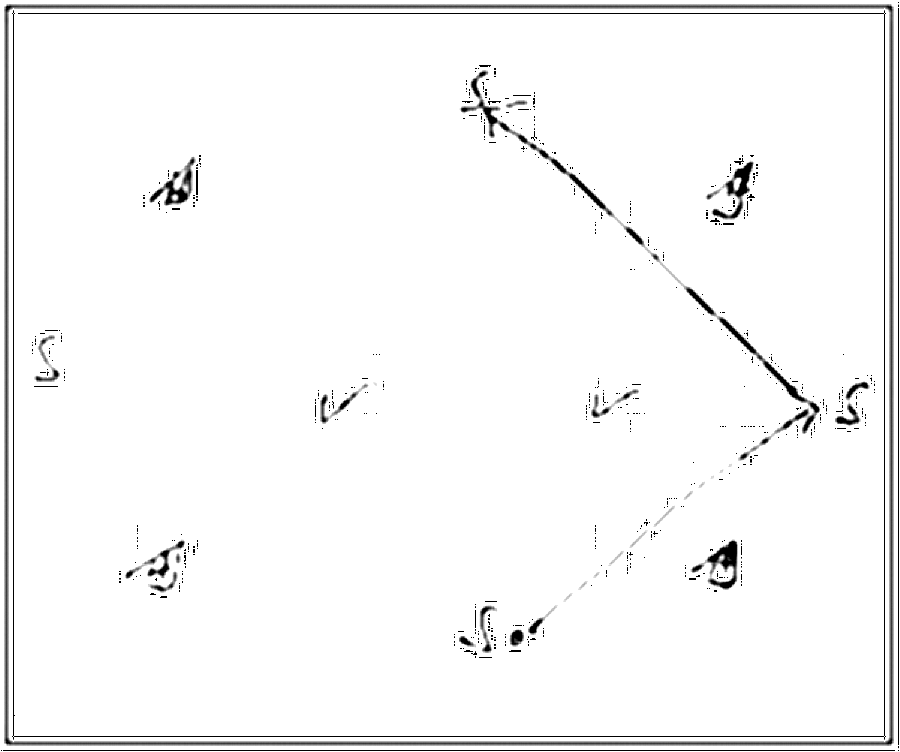 Diagramm zur Übung: Außen spielen sich den Ball durch das Viereck zu