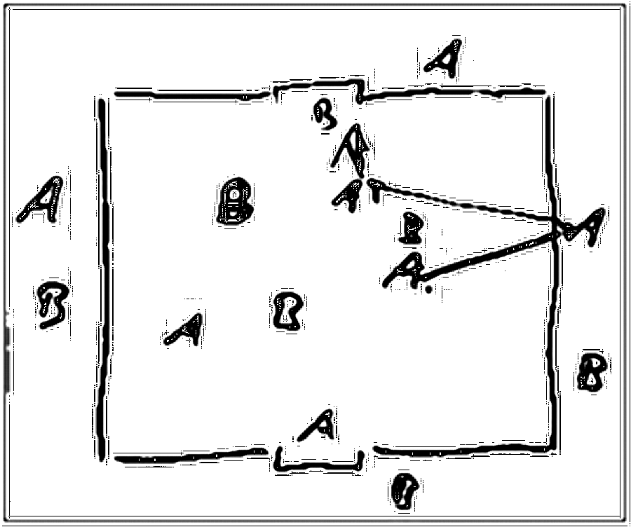 Diagramm zur Übung: Passen mit Tor in Gruppen — Zuspiel, E-Jugend