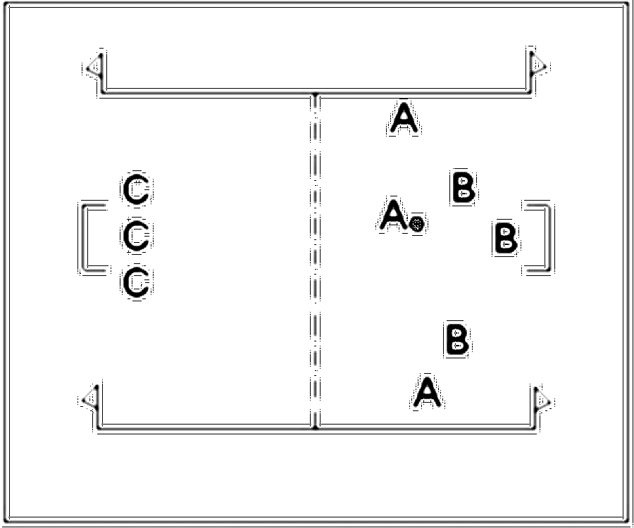 Diagramm zur Übung: Aufbau: abgestecktes Spielfeld mit zwei Toren; 3…