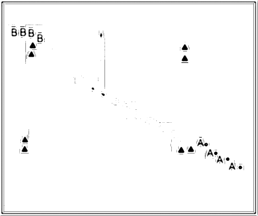 Diagramm zur Übung: Die beiden Mannschaften stehen sich an zwei diagonal