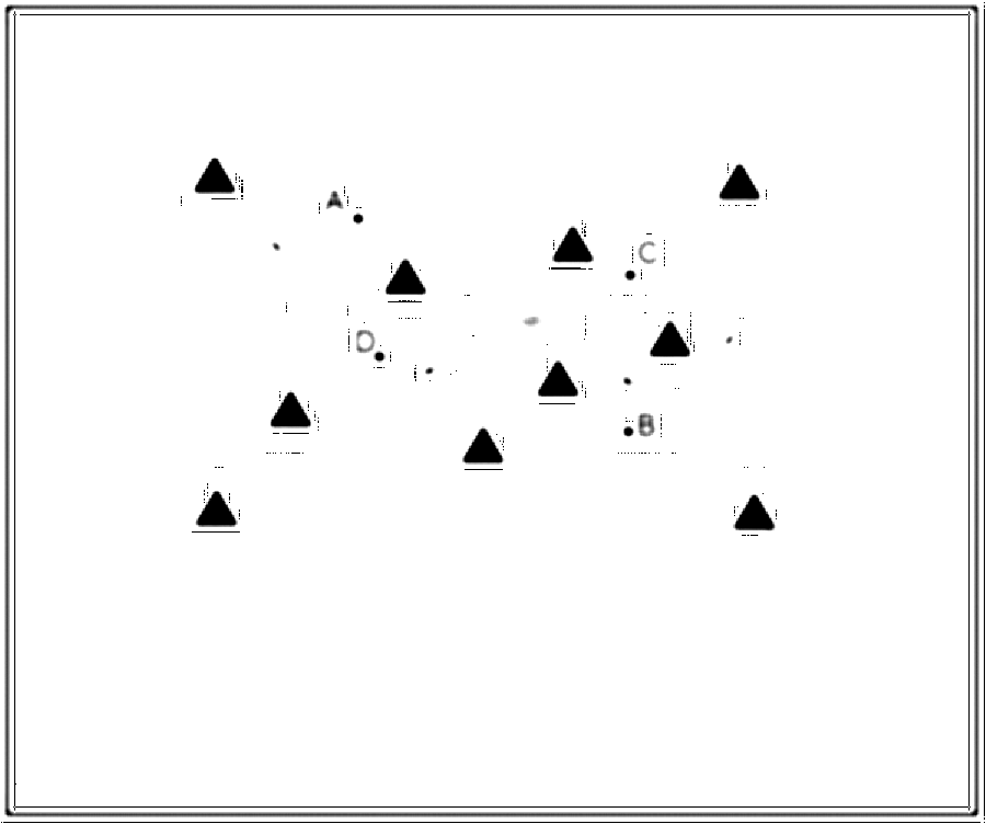Diagramm zur Übung: Die Hütchen werden im Feld frei verteilt