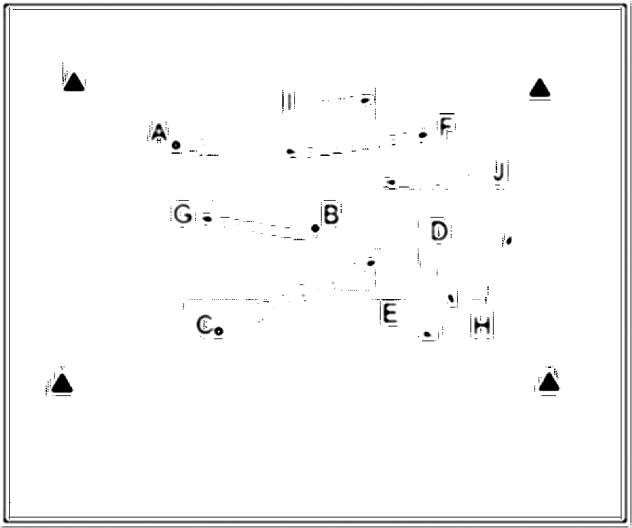Diagramm zur Übung: Dribbeln einen Ball, die anderen bewegen sich ohne…