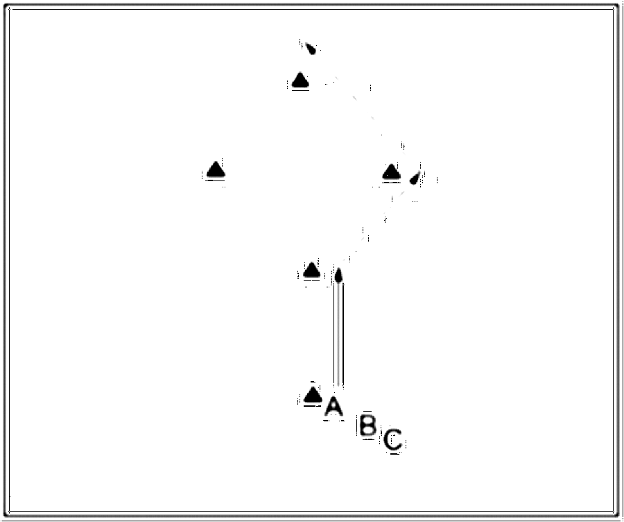 Diagramm zur Übung: Hinter dem Tor wurde eine Raute (12 Meter Entfernung