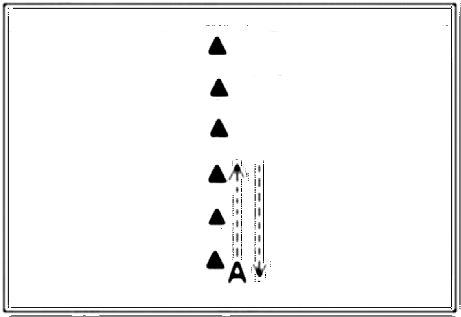 Diagramm zur Übung: Vor sechs Kappen, die hintereinander aufgestellt…
