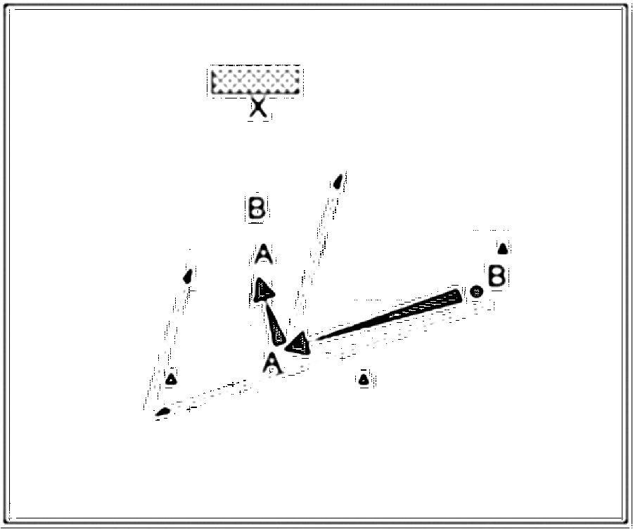 Diagramm zur Übung: Dribbling mit Hütchen zu zweit — ÜberUnterzahl…