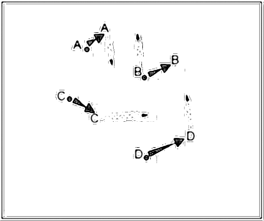 Diagramm zur Übung: Spielen sich den Ball im Lauf zu, C-Jugend