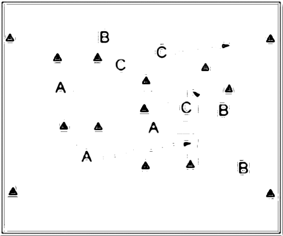 Diagramm zur Übung: Die Hütchentore werden im Feld frei verteilt (Nr.…