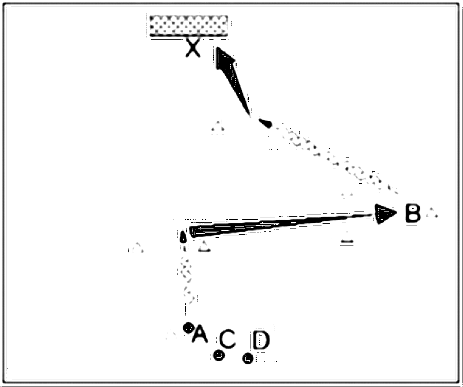 Diagramm zur Übung: Dribbling mit Hütchen — Zuspiel, C-Jugend, mit…