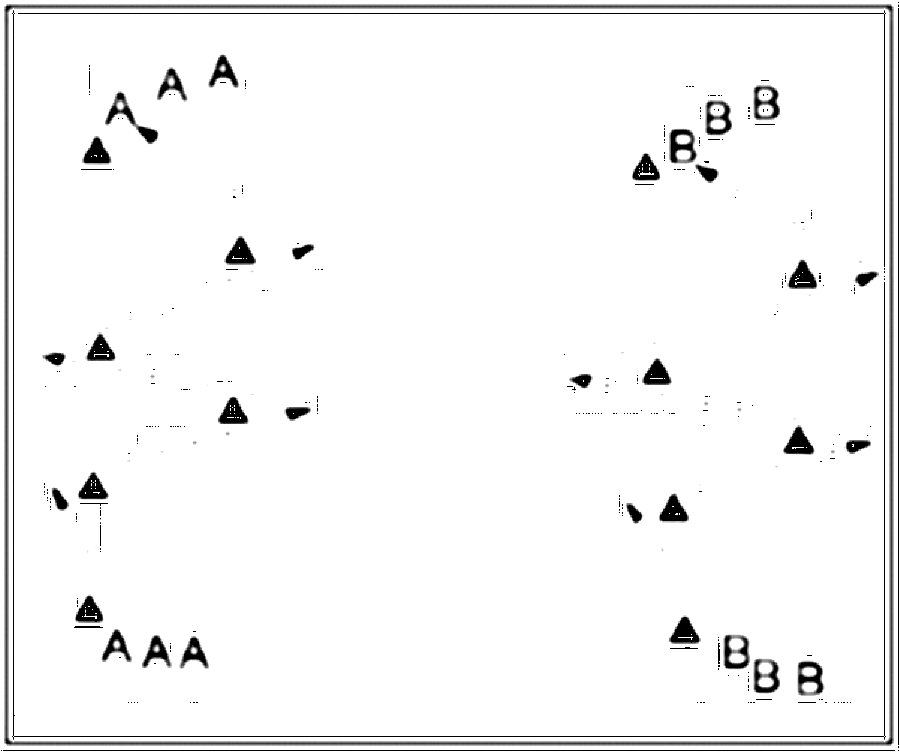 Diagramm zur Übung: Der Staffeln verteilen sich an die beiden Enden…