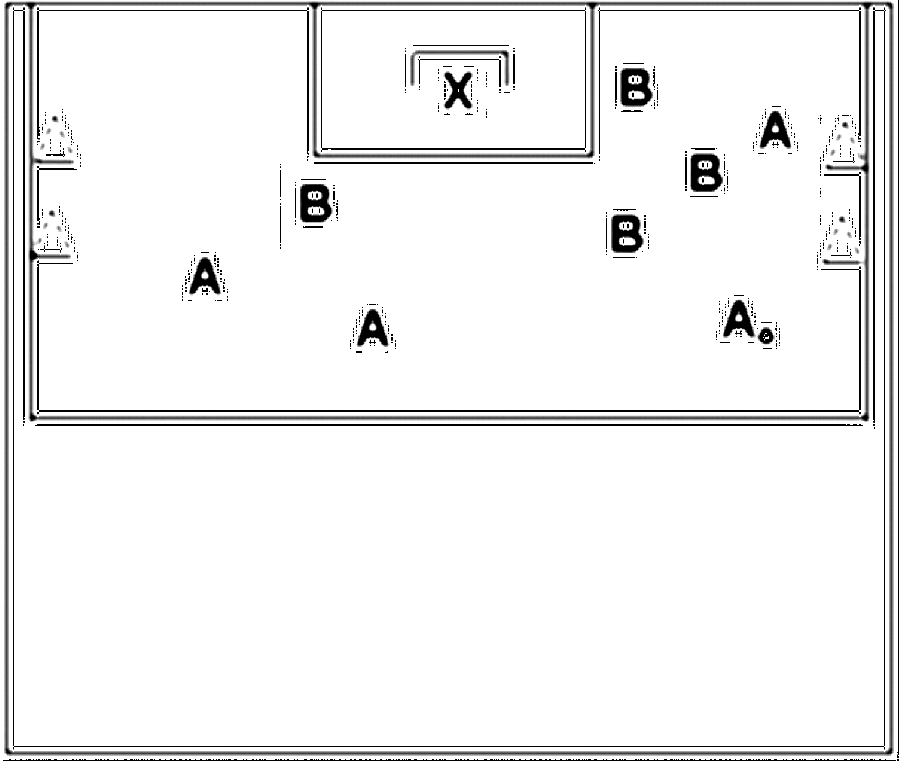 Diagramm zur Übung: Dort spielt Mannschaft A mit einem…