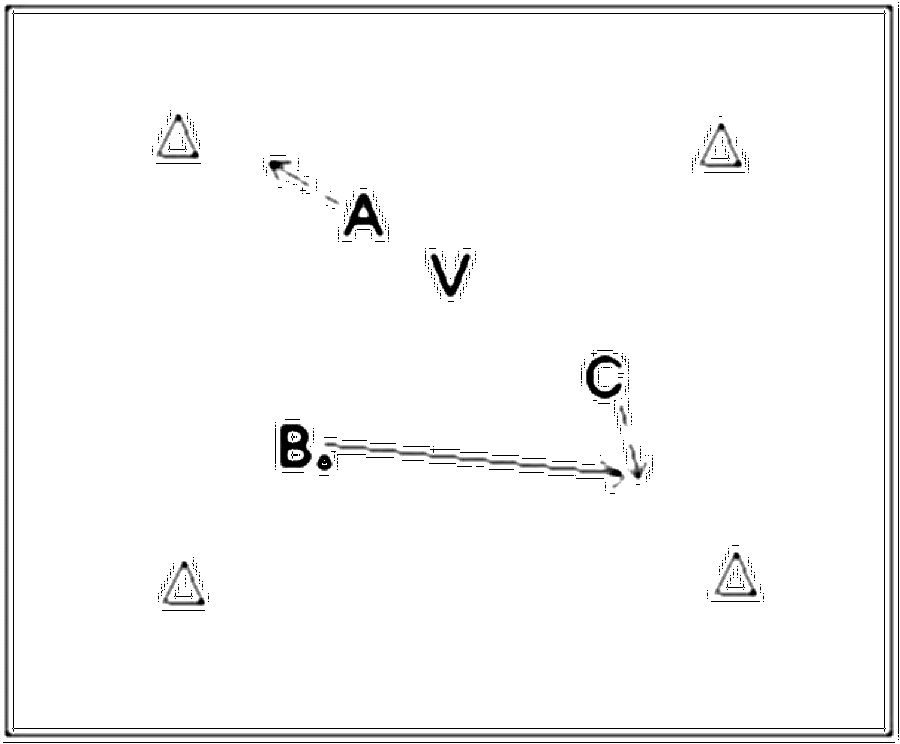 Diagramm zur Übung: Passen mit Gegenspieler — Kondition, B-Jugend
