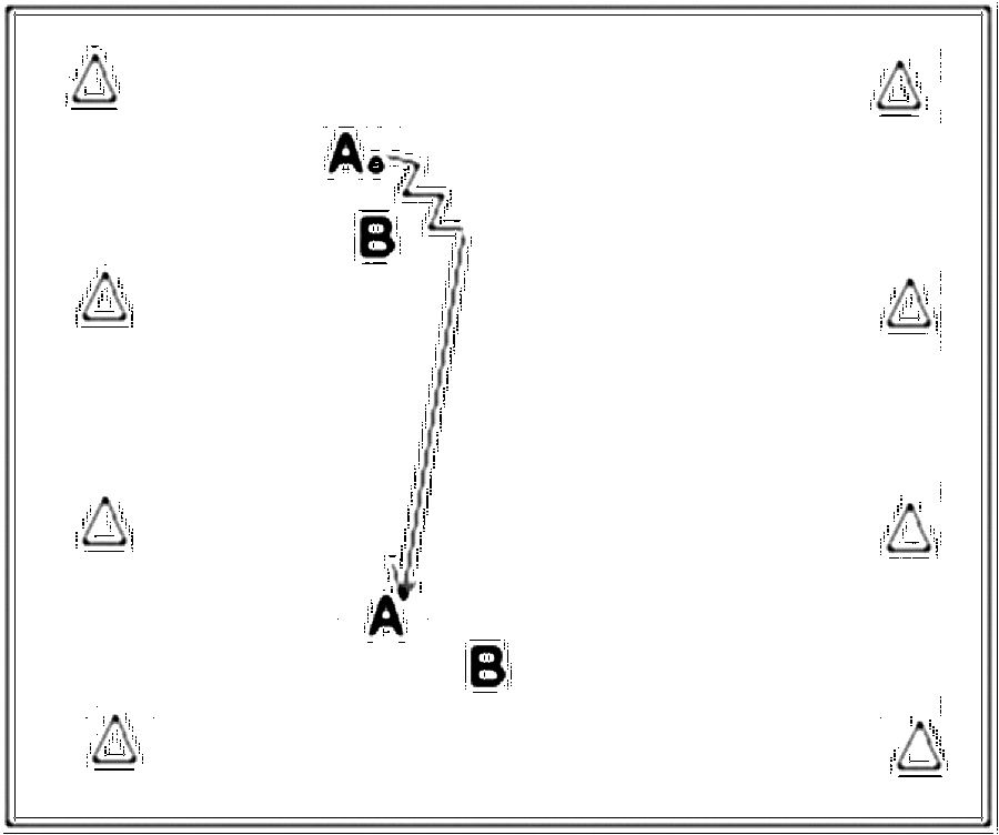 Diagramm zur Übung: Passen mit Hütchen in Gruppen — Zweikampf, A-Jugend